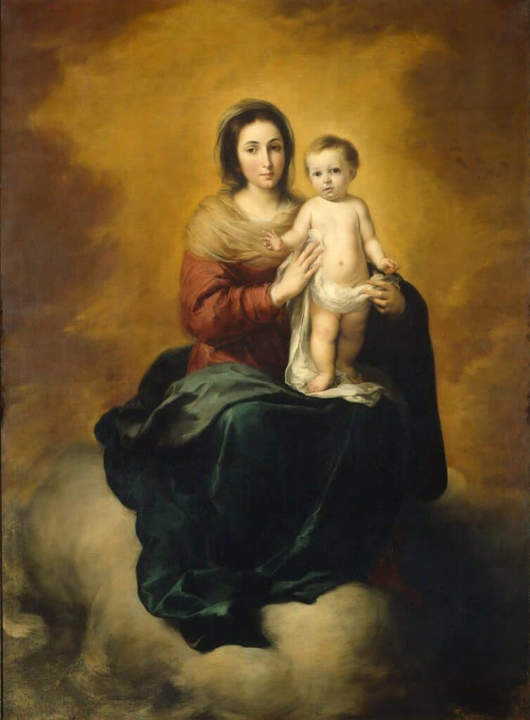 Painting of Virgin Mary with the Christ Child